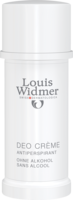 WIDMER Deo Creme unparfümiert - 40ml - Deodorant und Antitranspirant