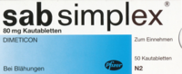 SAB simplex Kautabletten - 50Stk - Blähungen & Krämpfe