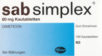 SAB simplex Kautabletten - 100Stk - Bauchschmerzen & Blähungen