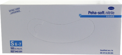 PEHA-SOFT nitrile guard Unt.Hands.unsteril pf S - 100Stk