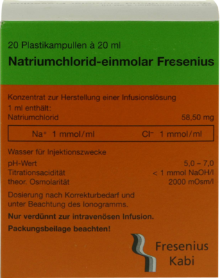 NATRIUMCHLORID-einmol.Fresenius PE-Amp.Inf.-L.-K. - 20X20ml