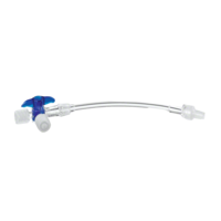 DISCOFIX C Dreiwegehahn blau m.10 cm Schlauch - 1Stk