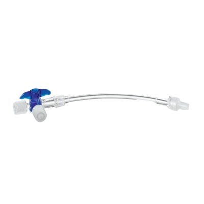 DISCOFIX C Dreiwegehahn blau m.50 cm Schlauch - 1Stk