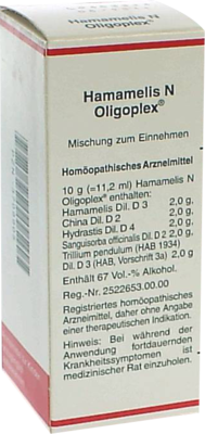 HAMAMELIS N Oligoplex Liquidum - 50ml - Madaus