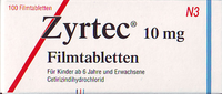 ZYRTEC 10 mg Filmtabletten - 100Stk - Allergien
