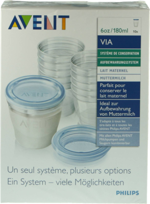 AVENT VIA Aufbewahrungs Set Muttermilch - 1Stk - Milchpumpen