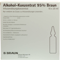 ALKOHOL 95% Infusionslösungskonzentrat - 10X20ml