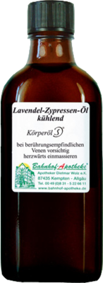 LAVENDEL ZYPRESSEN Öl kühlend Massageöl - 100ml
