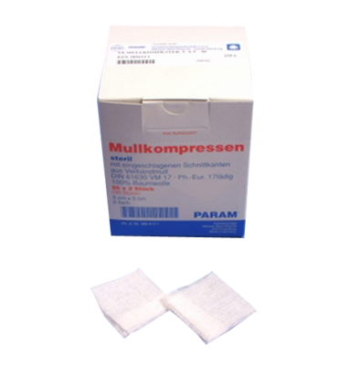 MULLKOMPRESSEN 10x10 cm steril 8fach - 5X2Stk