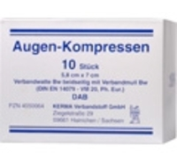 AUGENKOMPRESSEN 5,8x7 cm unsteril - 10Stk