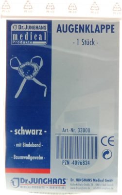 AUGENKLAPPE mit Bindeband schwarz 33000 - 1Stk