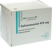 CALCIUMACETAT 475 mg Filmtabletten - 200Stk