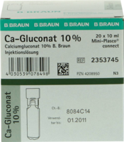 CALCIUMGLUCONAT 10% MPC Injektionslösung - 20X10ml