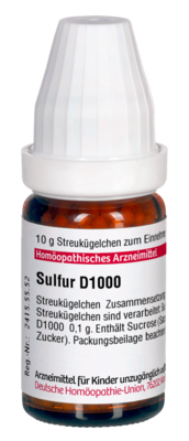 SULFUR D 1000 Globuli - 10g