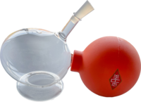 MILCHPUMPE FRANK Hand m.Auffangbeh.Glas m.Abl. - 1Stk