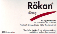 RÖKAN 40 mg Filmtabletten - 200Stk - Stärkung für das Gedächtnis