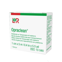 OPRACLEAN Mullbinde z.Tampon.m.Jodoform 1 cmx5 m - 1Stk