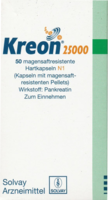 KREON 25.000 Hartkps.m.magensaftr.überz.Pellets - 50Stk - Verdauungsenzyme