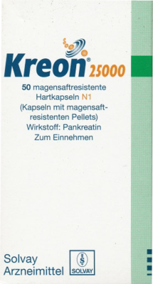 KREON 25.000 Hartkps.m.magensaftr.überz.Pellets - 50Stk - Verdauungsenzyme