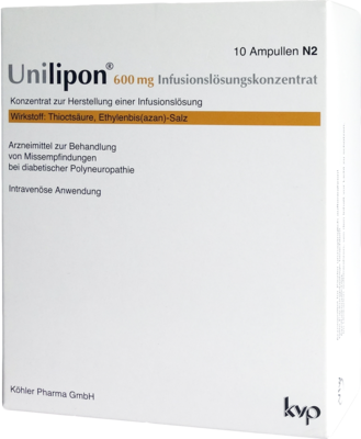 UNILIPON 600 Infusionslösungskonzentrat - 1X10Stk