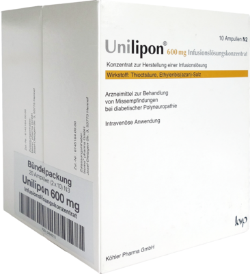 UNILIPON 600 Infusionslösungskonzentrat - 1X20Stk