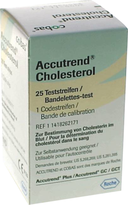 ACCUTREND Cholesterol Teststreifen - 25Stk - Urinbecher, Urin- & Stuhltests