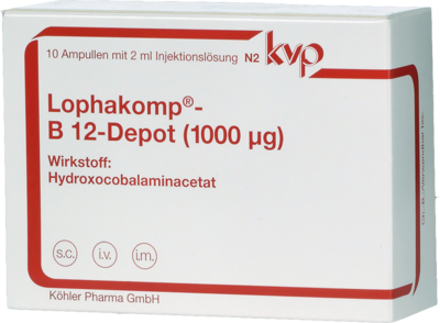 LOPHAKOMP B 12 Depot 1000 µg Injektionslösung - 10X2ml
