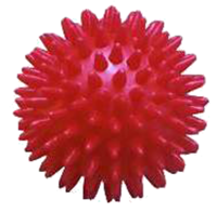 MASSAGEBALL Igel 9 cm rot - 1Stk