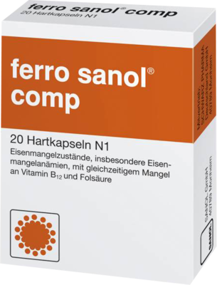 FERRO SANOL comp. Hartkaps.m.msr.überz.Pellets - 20Stk - Eisen