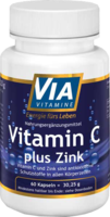 VIAVITAMINE Vitamin C plus Zink Kapseln - 60Stk