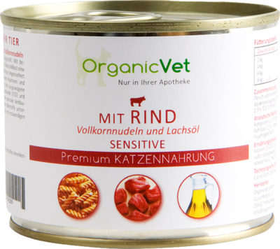 DOSENNAHRUNG Sensitive Rind f.Katzen - 200g