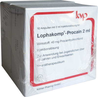LOPHAKOMP Procain 2 ml Injektionslösung - 20X2ml
