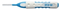 EDELWHITE pro Interdent.Bür.S 0,6-3 mm blau - 6Stk