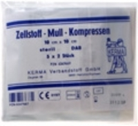 ZELLSTOFF MULLKOMPRESSEN 10x10 cm steril - 5X2Stk