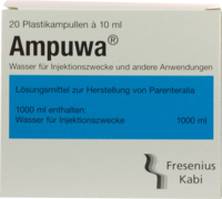 AMPUWA Plastikampullen Injektions-/Infusionslsg. - 20X10ml