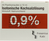 KOCHSALZLÖSUNG 0,9% Pl.Fresenius Injektionslsg. - 20X10ml - Kochsalzlösungen