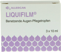 LIQUIFILM Benetzende Augen Pflegetropfen - 3X10ml - gereizte Augen