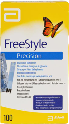 FREESTYLE Precision Blutzucker Teststr.o.Codierung - 100Stk - Blutzucker-Teststreifen