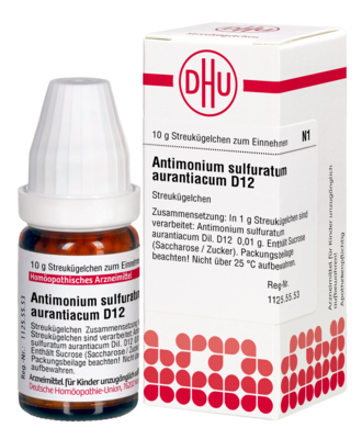 ANTIMONIUM SULFURATUM aurantiacum D 12 Globuli - 10g