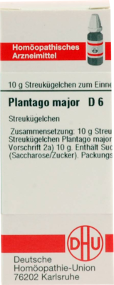 PLANTAGO MAJOR D 6 Globuli - 10g
