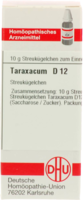 TARAXACUM D 12 Globuli - 10g - R - T