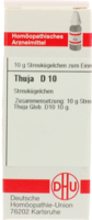 THUJA D 10 Globuli - 10g