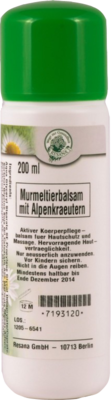 MURMELTIER BALSAM mit Alpenkräutern - 200ml