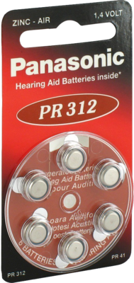 BATTERIEN f.Hörgeräte Panasonic PR312 - 6Stk - Sonstige Mess/Therapiegeräte + Zubehör