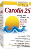 CAROTIN 25 Feingold Kapseln - 100Stk - Für Haut, Haare & Knochen