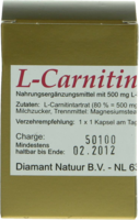 L-CARNITIN 1x1 pro Tag Kapseln - 45Stk