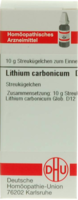 LITHIUM CARBONICUM D 12 Globuli - 10g