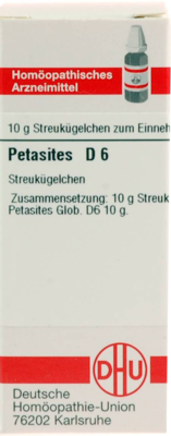 PETASITES D 6 Globuli - 10g