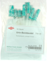 URIN BEINBEUTEL 750 ml Rückl.Sp.m.Abl.schräg - 10Stk
