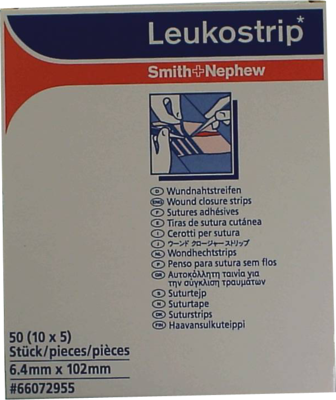 LEUKOSTRIP Wundnahtstreifen 6,4x102 mm - 10X5Stk